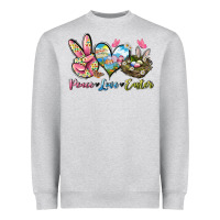 Peace Love Easter Heavyweight Sweatshirt | Teevron