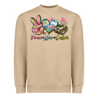 Mushroom Peace love Easter Heavyweight Sweatshirt - LillyAllenDesigns