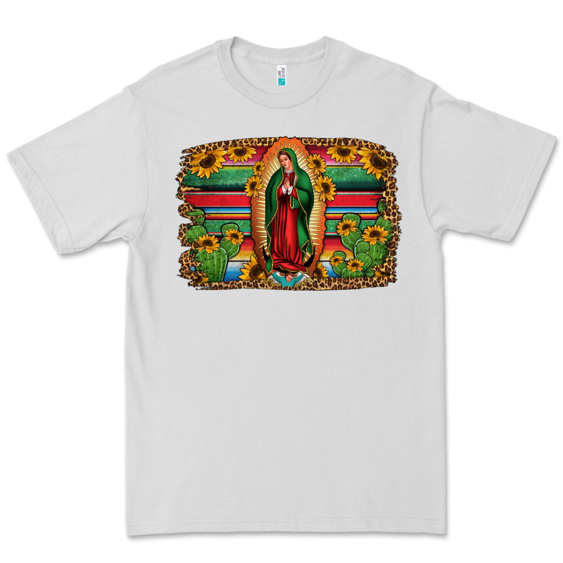Lady Of Guadalupe Serape Background Premium Tee by Jasminsmagicworld | Teevron