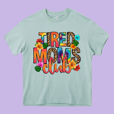 Tired Moms Club Heavy Core Tee Designed By Artiststas
