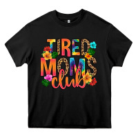 Black tired moms club Heavy Core Tee - Artiststas