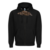 Black Platypus Zipper Hoodie - LillyAllenDesigns