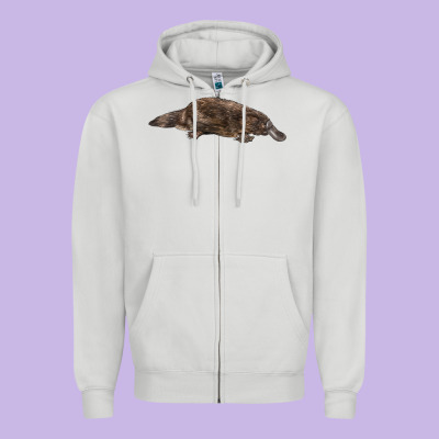 Platypus Zipper Hoodie Designed By Lillyallendesigns