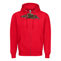 Red Platypus Zipper Hoodie - LillyAllenDesigns