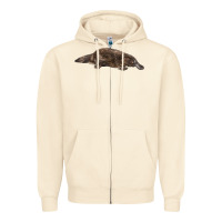 Sandshell Platypus Zipper Hoodie - LillyAllenDesigns