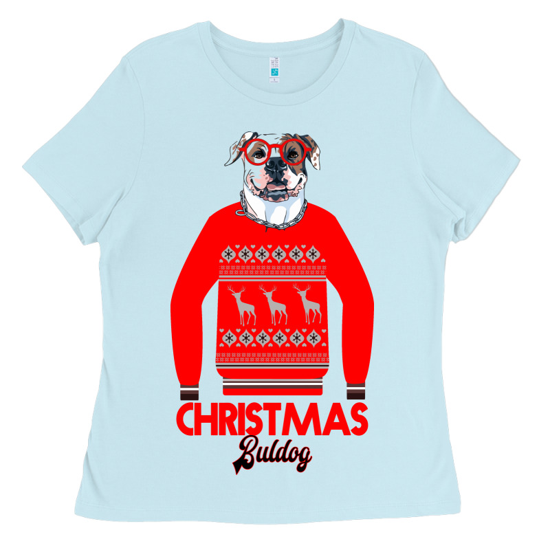 Christmas Buldog Ladies Tee by Bettercallsaul | Teevron