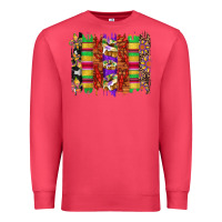 Cardinal mardi gras cake fleur de lis crawfish brushstrokes Premium Sweatshirt - Artiststas