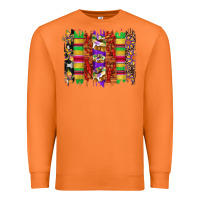 Carrot mardi gras cake fleur de lis crawfish brushstrokes Premium Sweatshirt - Artiststas