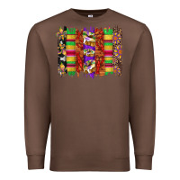 Chestnut mardi gras cake fleur de lis crawfish brushstrokes Premium Sweatshirt - Artiststas
