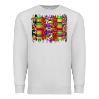 Dove Grey mardi gras cake fleur de lis crawfish brushstrokes Premium Sweatshirt - Artiststas