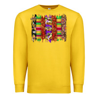 Lemon mardi gras cake fleur de lis crawfish brushstrokes Premium Sweatshirt - Artiststas