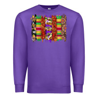 Purple mardi gras cake fleur de lis crawfish brushstrokes Premium Sweatshirt - Artiststas