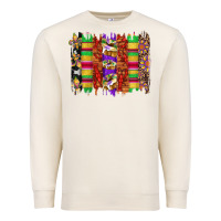 Sandshell mardi gras cake fleur de lis crawfish brushstrokes Premium Sweatshirt - Artiststas