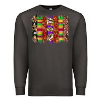 Smoke mardi gras cake fleur de lis crawfish brushstrokes Premium Sweatshirt - Artiststas