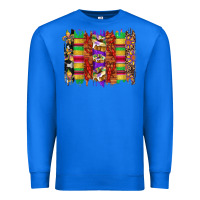 True Royal mardi gras cake fleur de lis crawfish brushstrokes Premium Sweatshirt - Artiststas