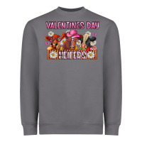 Storm valentines day heifers Heavyweight Sweatshirt - CowhideDigitalArt