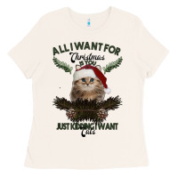 Bone All I Want For Christmas Is You Just Kidding I Want Cats Ladies Tee - Bettercallsaul