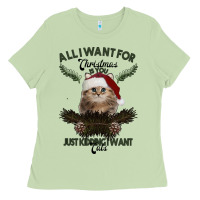 Matcha All I Want For Christmas Is You Just Kidding I Want Cats Ladies Tee - Bettercallsaul