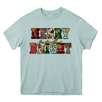 Merry And Bright Heavy Core Tee | Teevron