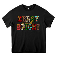 Black merry and bright Heavy Core Tee - JahusDesignShop