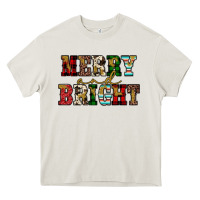 Cream merry and bright Heavy Core Tee - JahusDesignShop