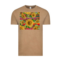 Vintage Coffee mexican sunflowers Vintage Tee - TumblerDesignByShophia