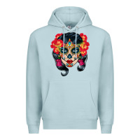 Blue Mist sugar skull Premium Hoodie - BundleAndBundleShop