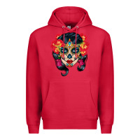 Cardinal sugar skull Premium Hoodie - BundleAndBundleShop