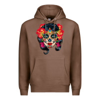 Chestnut sugar skull Premium Hoodie - BundleAndBundleShop