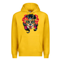 Lemon sugar skull Premium Hoodie - BundleAndBundleShop