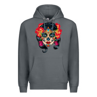 Rock sugar skull Premium Hoodie - BundleAndBundleShop