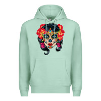 Seafoam sugar skull Premium Hoodie - BundleAndBundleShop
