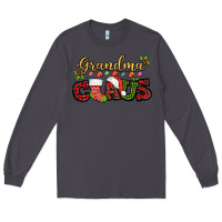 Smoke Grandma claus with christmas gift sock mother's Long Sleeve Tee - HowdyJamesFarm