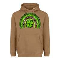 Toasted Coconut St. Patrick's Day Shamrock Rainbow Heavyweight Hoodie - Artiststas