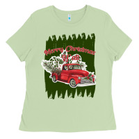Matcha merry christmas y'all truck Ladies Tee - Bettercallsaul