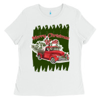 Merry Christmas Y'all Truck Ladies Tee | Teevron
