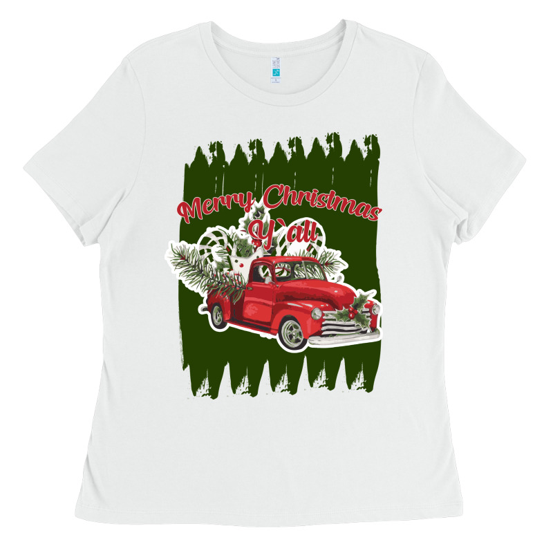 Merry Christmas Y'all Truck Ladies Tee by Bettercallsaul | Teevron