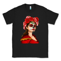 Black Sugar skull girl Classic Tee - NancyCooperArtShop