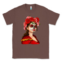 Chestnut Sugar skull girl Classic Tee - NancyCooperArtShop