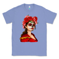 Colony Blue Sugar skull girl Classic Tee - NancyCooperArtShop