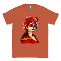 Copper Sugar skull girl Classic Tee - NancyCooperArtShop