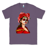 Lavender Sugar skull girl Classic Tee - NancyCooperArtShop