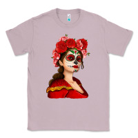 Lilac Sugar skull girl Classic Tee - NancyCooperArtShop