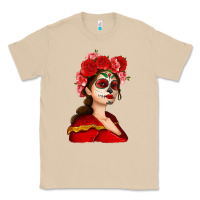 Mushroom Sugar skull girl Classic Tee - NancyCooperArtShop