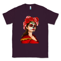 Plum Sugar skull girl Classic Tee - NancyCooperArtShop