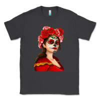 Smoke Sugar skull girl Classic Tee - NancyCooperArtShop