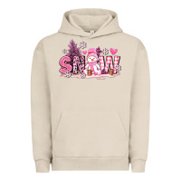 Pigment French Oak pink snowman and snow Urban Hoodie - AdoDesignShop