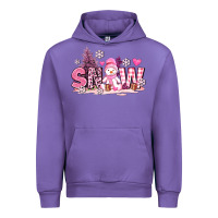 Tulip pink snowman and snow Urban Hoodie - AdoDesignShop