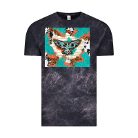 Cloud Black freebird with leopard and cowhide pattern Vintage Tee - TumblerDesignByShophia