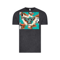 Vintage Black freebird with leopard and cowhide pattern Vintage Tee - TumblerDesignByShophia
